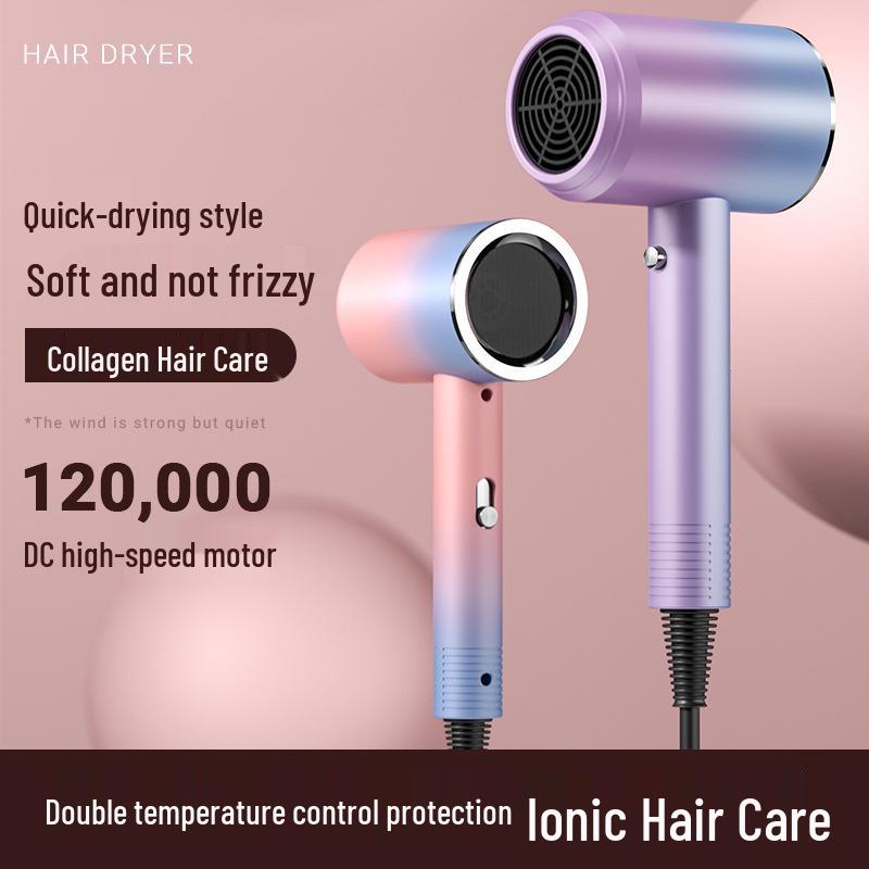 Silent Negative Ion Hair Dryer for Dormitory Use – Fast-Drying and Strong Wind, Ideal for Students and Home.