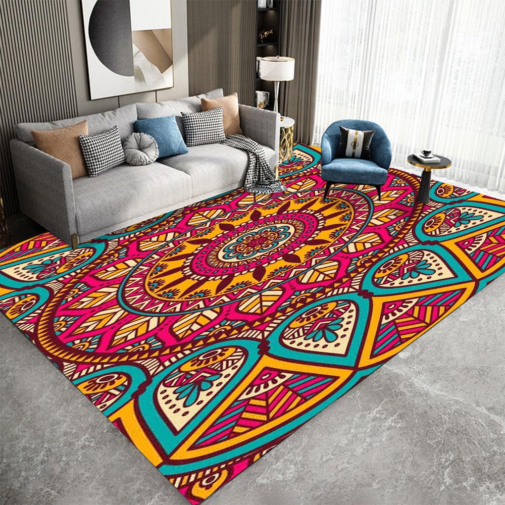 Vintage Marokkanischer Türkischer Fußabtreter Rutschfest Böhmischer Teppich für Küche Badezimmer Garten Dekoration Traditioneller Orientalischer Teppich