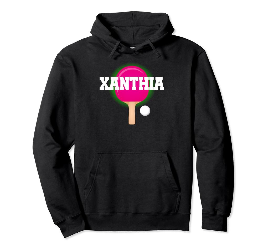 Xanthia Name Girl Table Tennis Ping Pong Game Racket Sports Hoodie