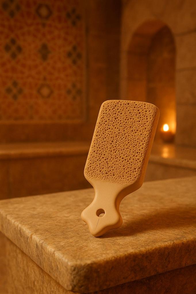 Moroccan Tabrima Powder 100G + Kessa Glove + Clay Pumice Stone – Natural Detox & Exfoliating Hammam Set