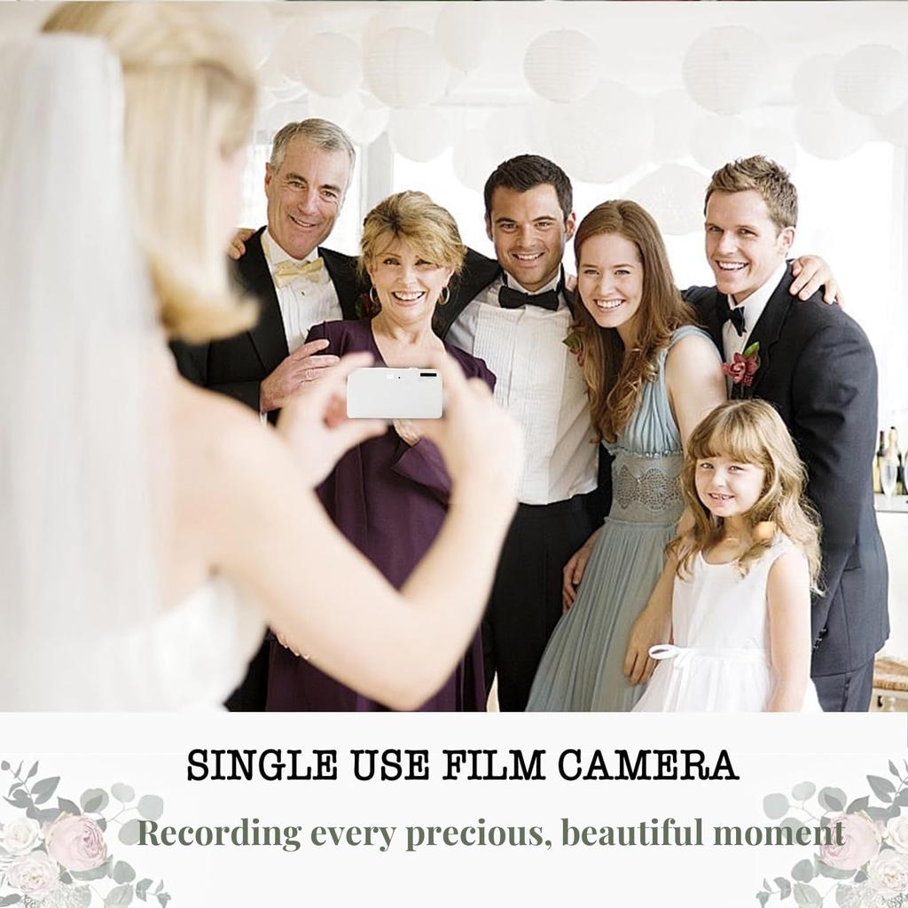 2-12PCS Wedding Disposable Camera One Time 35mm Film Camera 27Roll Flash Camera for Anniversary Birthday Gift Party Vacation