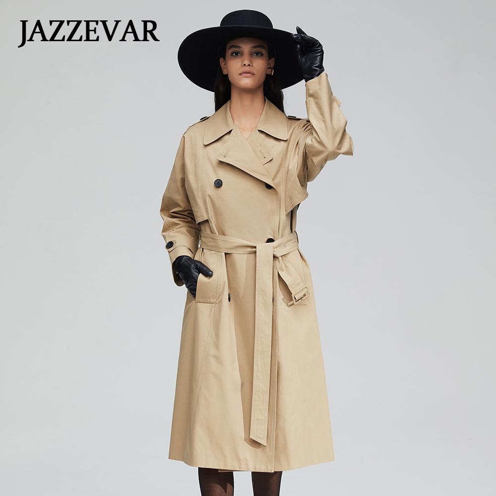 

Женские весенние и осенние британские двубортные повседневные плащи до колена на шнуровке