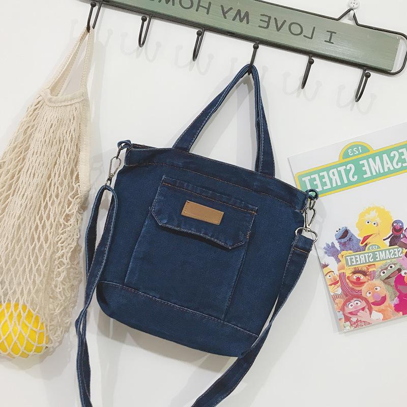 Crossbody Bag Casual Denim Fashionable Handheld Large Capacity Shoulder Bag