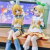 15 cm Figurka Akcji Anime Kagamine Rin Hatsune Miku Model Zabawki Uroczy Model Akcji PVC Kolekcja Zabawki na Biurko Prezent Świąteczny