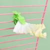 6Pcs Plastic Pet Bird Food Clip Mini Portable Parrot Fruit Vegetable Clip Practical Birds Food Holder Bird Cage Accessories