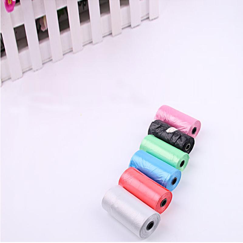 20pcs/Roll Pet Dog Poop Bags Puppy Waste Poo Pick Up Clean Bag Color
