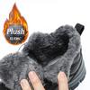 Men's boots Women's plush flat men's shoes Waterproof ankle boots Winter boots Men's snow boots Hiking boots women's boots