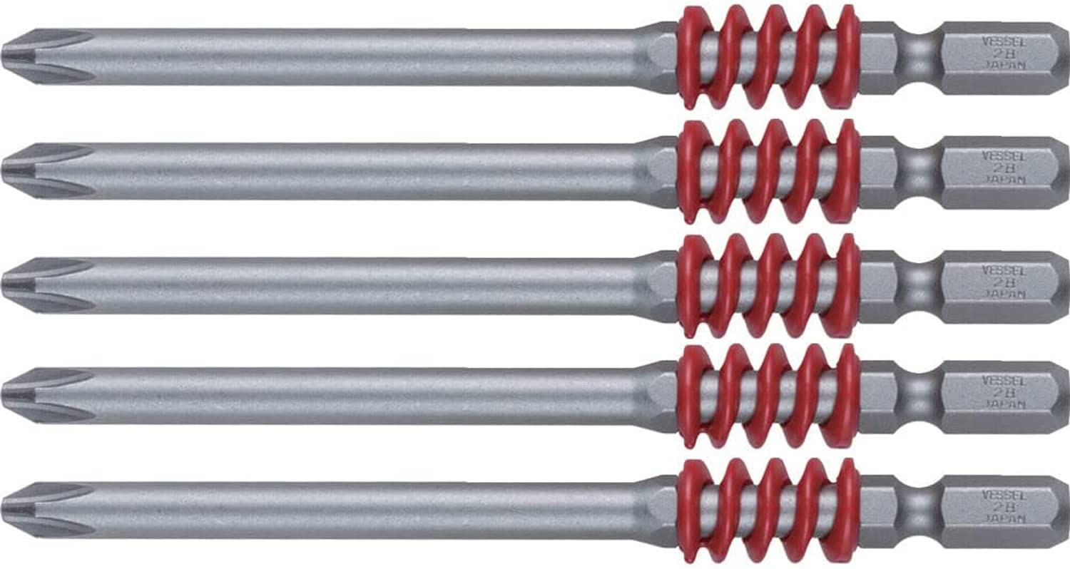 

VESSEL Step Bit Magnum with Prasprung +2 x 100 5 Pieces MX5P2100D