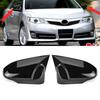 For Toyota Camry 2012-2017 Rearview Side Mirror Cover Wing Cap Sticker Exterior Door Rear View Case Trim Carbon Fiber Look Black
