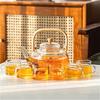 1000ml Teapot Classic Kung Fu Teapot Cold Brewing Pot Heat-resistant Kettle Transparent Tea Mug High End Water Cup with Handle