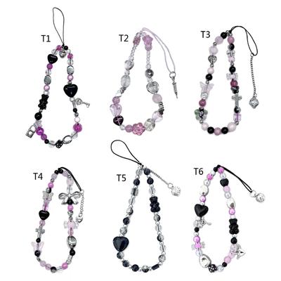 Phone Chain Handmade Cute Charm Mobile Phone Strap Y2k Accessory Fashion Bag Pendant Ornament for Women Girls