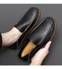Breathable Men's Slip-On Loafers - Soft Rubber Sole for Spring/Autumn