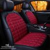 Plaid Heated Car Seat Cushion for All Seasons - Single Seat Interior Accessory.