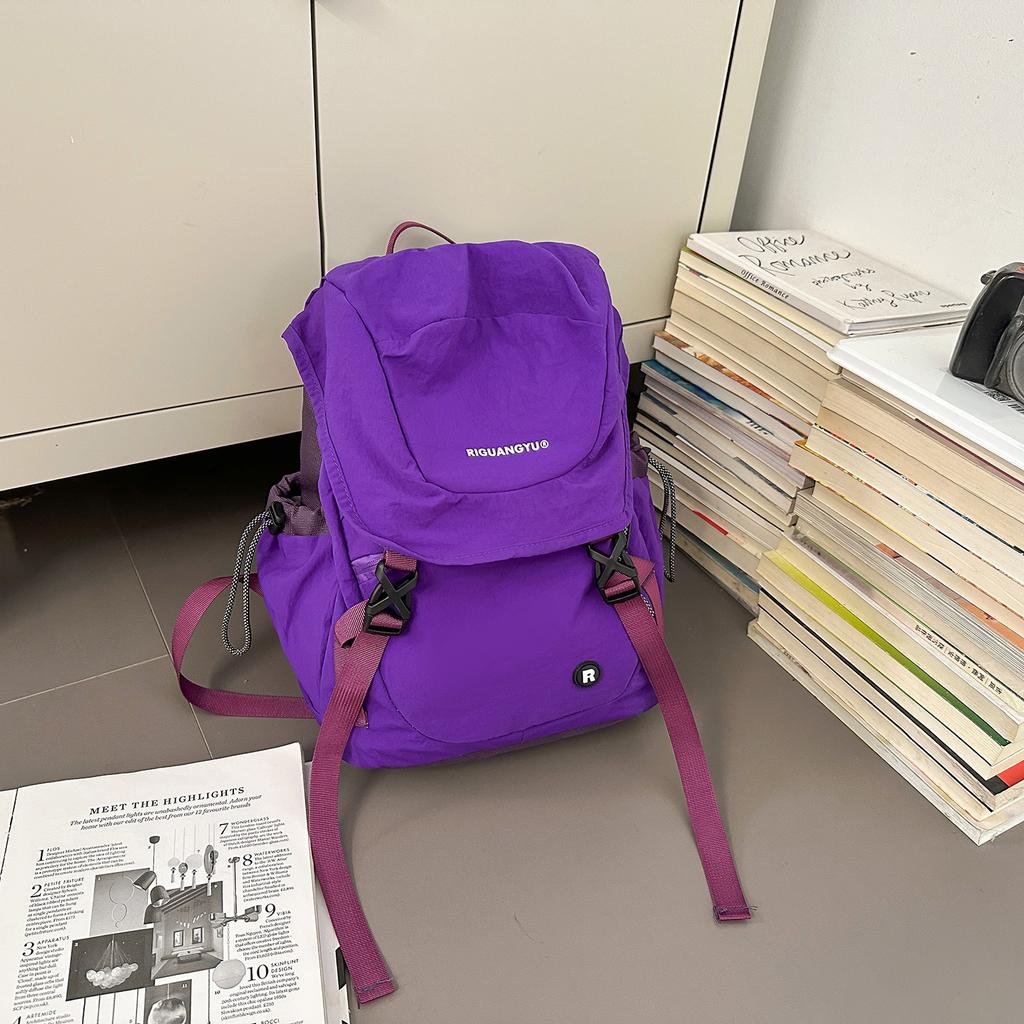 Schoolbagins style student outdoor mountaineering bag 1011 casual lightweight large capacity backpack Korean contrasting color travel backpack