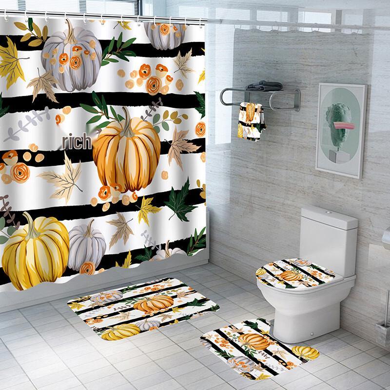 

Handun Cartoon Animal Print Waterproof Shower Curtain