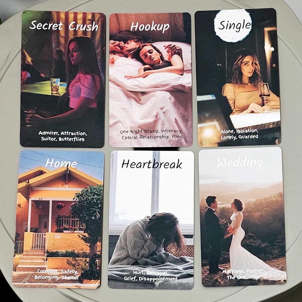 The Love Oracle Deck 10.3*6cm - 54 Modern Romance Cards for Soulmate & Twin Flame Guidance - Intuitive Relationship