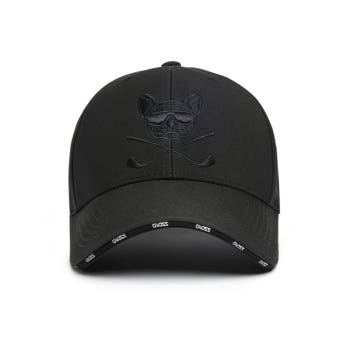 Jiboseu G2 X-Club Symbol Big Size Golf Cap (Jet Black)