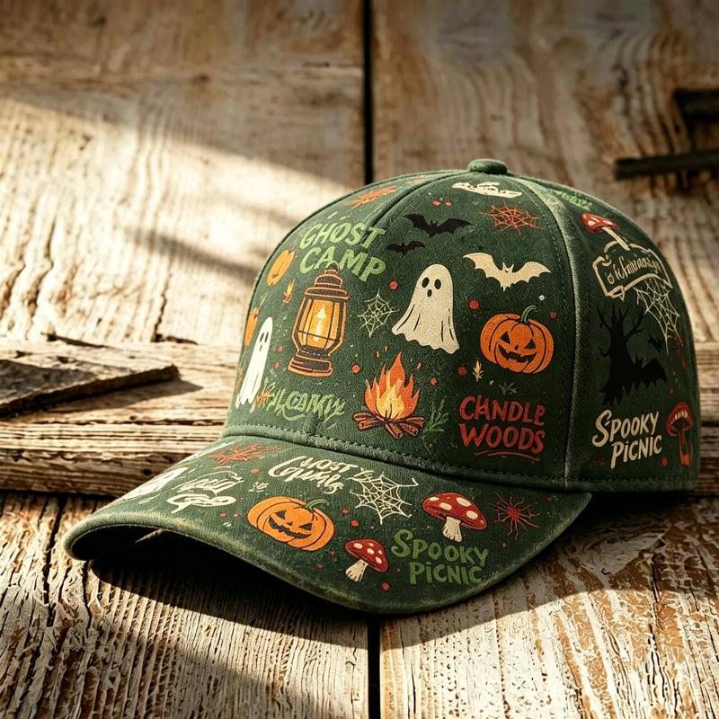 Gorra de Béisbol Estilo Callejero Americano Sombrero con Estampado de Halloween Sombrero Casual Diario para el Sol
