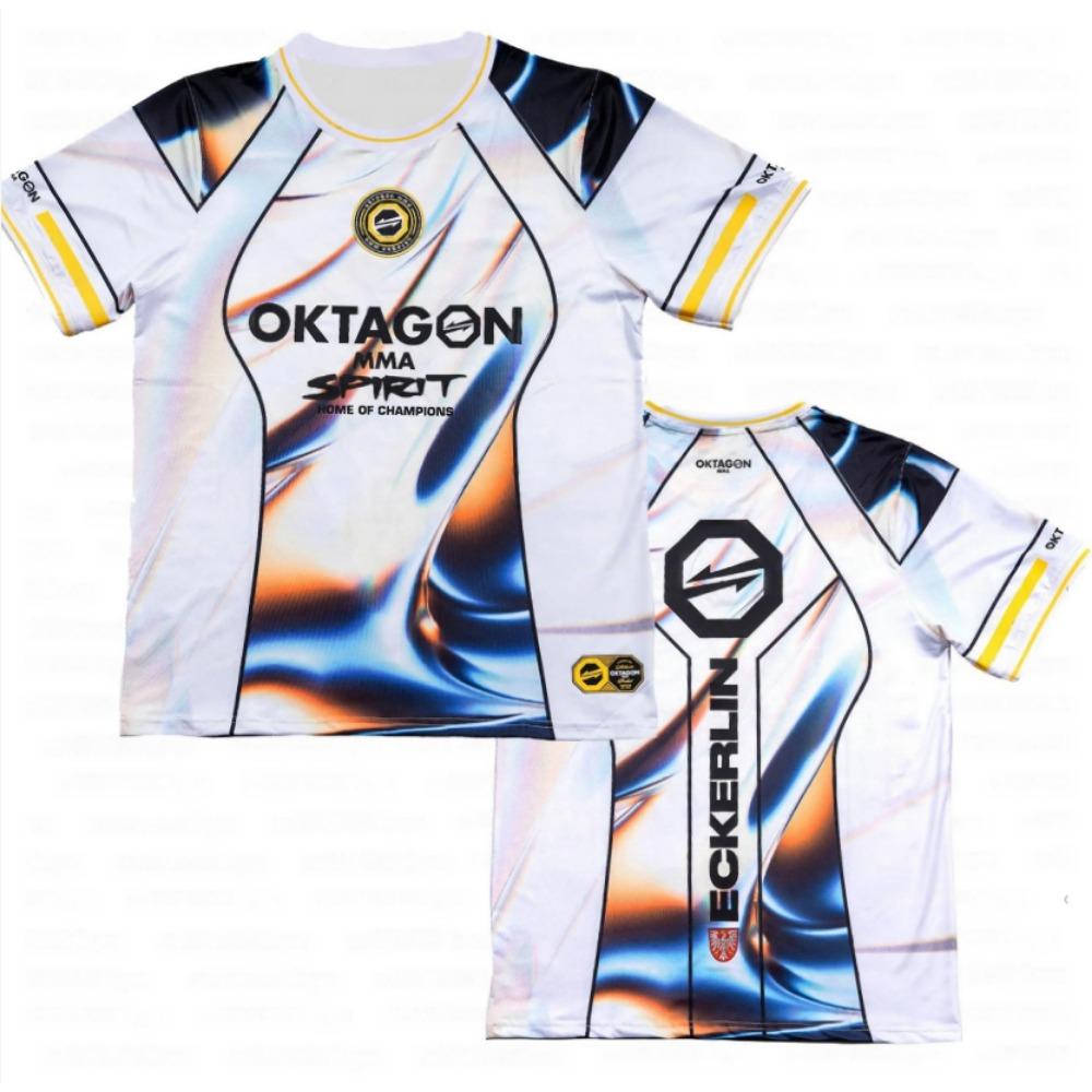 Nyári Mintás Harcos Harcosok Szurkolói Egyenruha Férfi Női Légáteresztő Kerek Nyakú Rövid Ujjú Férfi Hétköznapi Póló Mez