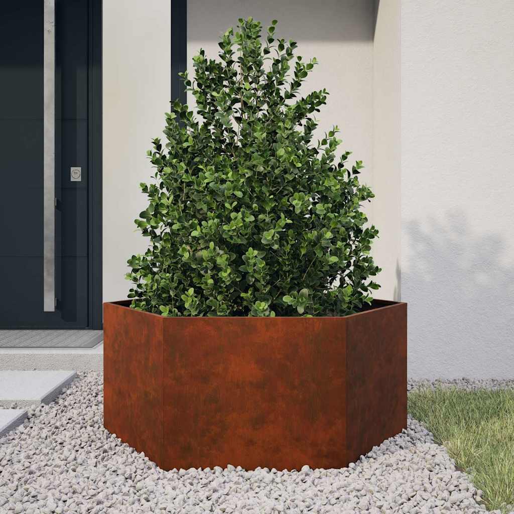 Rustic Planter Box 90x90x45 Cm Corten Steel