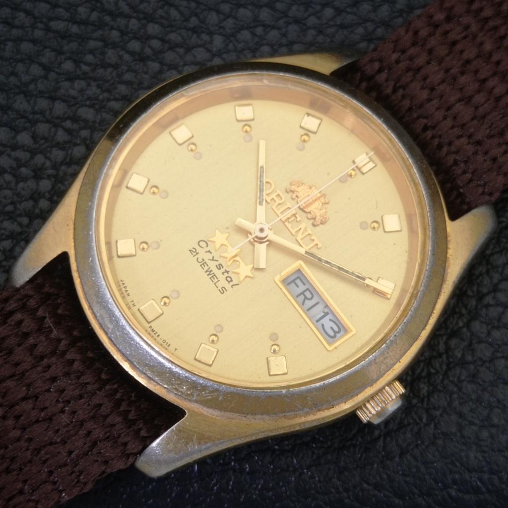 ORIENT CRYSTAL AUTOMATIC 59941 VINTAGE JAPAN MENS ORIGINAL DIAL WATCH a703482-1