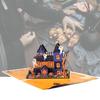 Spooky 3D Spider Castle Halloween Themed Greeting Card Portable Festival Card 3D Spider Castle Card Ornament