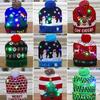 Christmas Hat With Led Light Christmas Light Up Sweater Knitted Beanie Xmas Hat for Adults Kids Christmas Decor Supplies