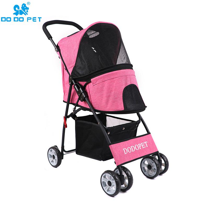 

Складная коляска для домашних животных для собак, кошек и плюшевых мишек Small розы красного