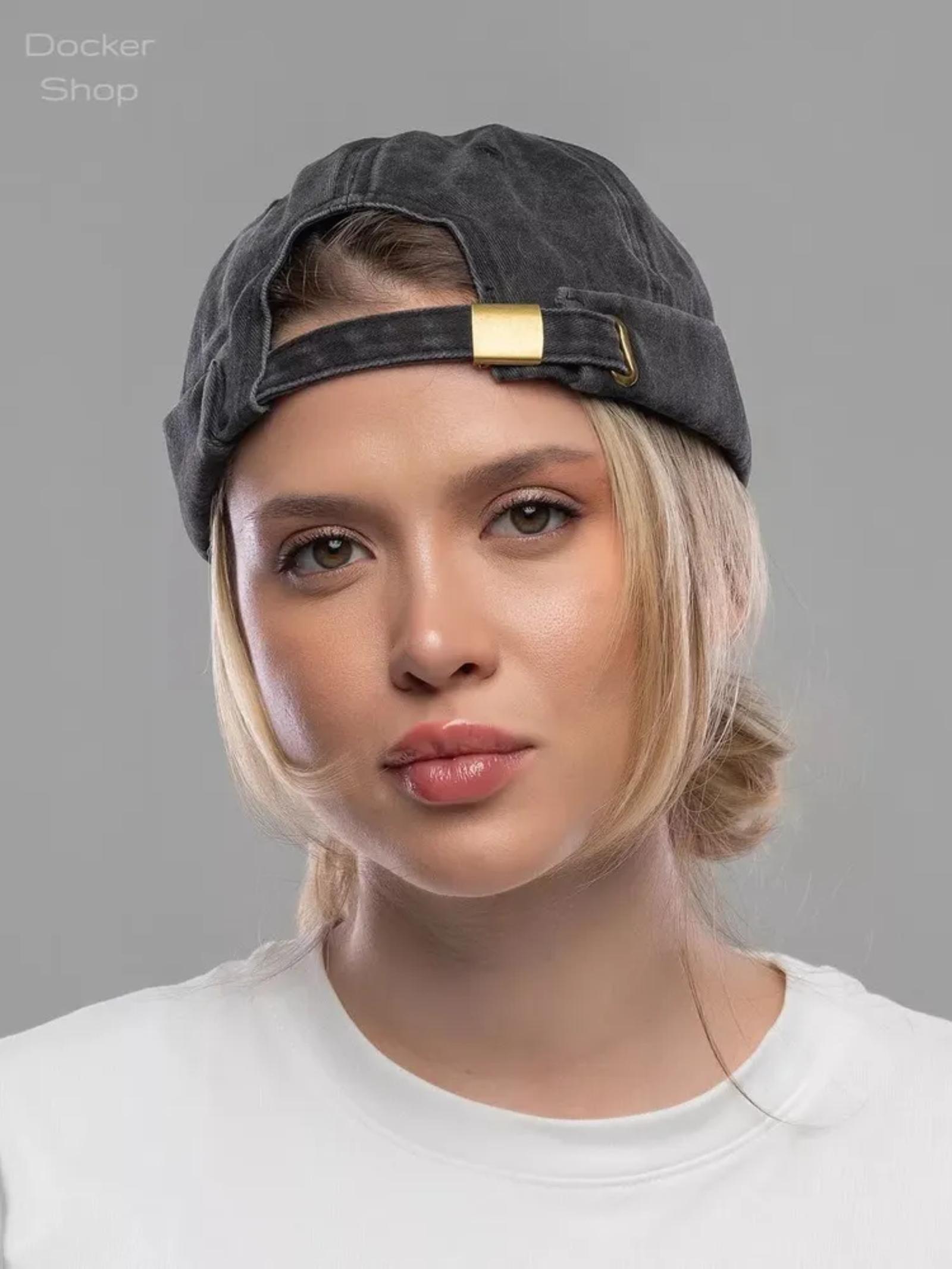 

All- Washed Denim Melon-shaped Hat, Street , Plain Landlord Hat, Unique, Fashionable, Retro, Outdoor Trendy One Size