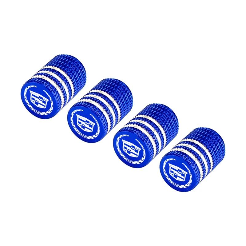 4pcs Wheel Tire Valve Caps Stems Cover for Cadillac Seville CTS DTS STS SLS SRX XTS ATS CT5 Escalade Deville Tiburon Decoration