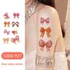 Pink Bowknot Ribbon Face Temporary Tattoos Waterproof Makeup Stickers  Live House
