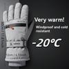 Unisex Polar Astarlı Kayak Eldivenleri: Erkek & Kadın Kayak Eldivenleri, Kadın Öğrenci Kayak Eldivenleri, Dış Mekan Elektrikli Bisiklet Eldivenleri, Erkek Kışlık Parmaksız Eldivenler