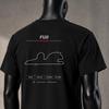 Fuji Speedway Motorsport the Charming Paddock Formula Racing Circuit Track Map T-Shirt Motorsport Gift for Racer F1 Track Fans Shirt