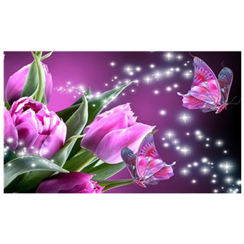 30X40CM 5D Diy Diamond Painting Various Flowers Embroidery Cross Stitch Home Decor Handmade Gift