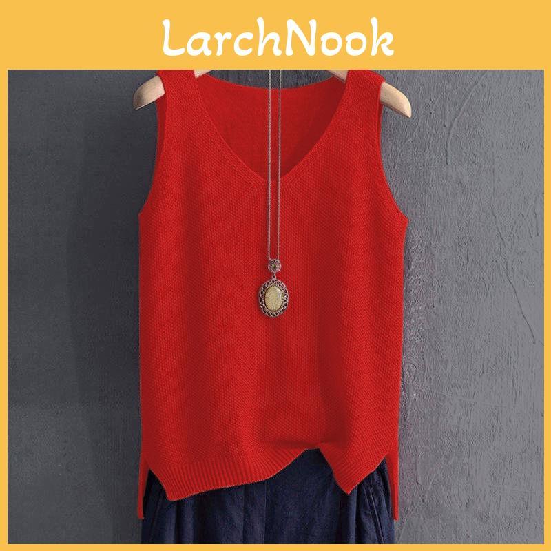 Summer Womens Loose Knit Tank Top With Ice Silk Fabric For Casual Wear