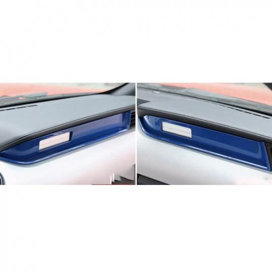 Central Console Co-Pilot Dashboard Strip For Ford Mustang 2015- Bright Blue