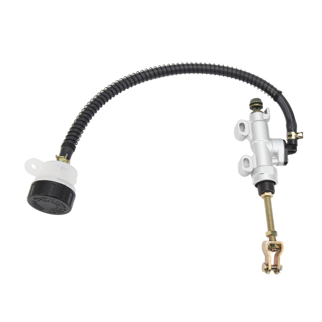 Motorcycle Rear Brake Pump Universal Rear Brake Master Cylinder with Reservoir for ATV Quad Dirt Bike