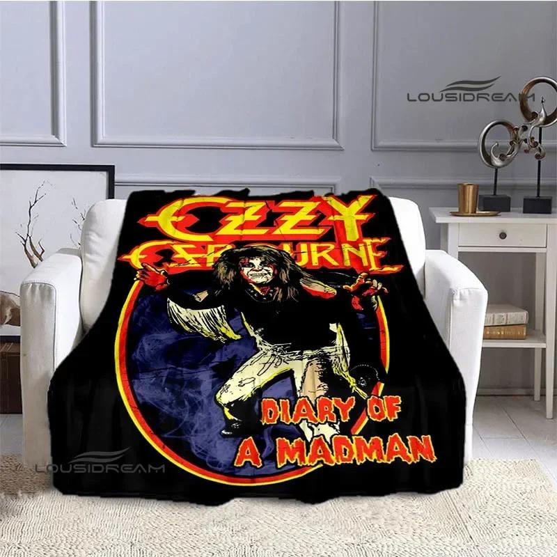 Ozzy Osbourne Retro Personality Blanket Warm Beautiful Blanket Flannel Soft and Comfortable Home Travel Blanket Birthday Gift