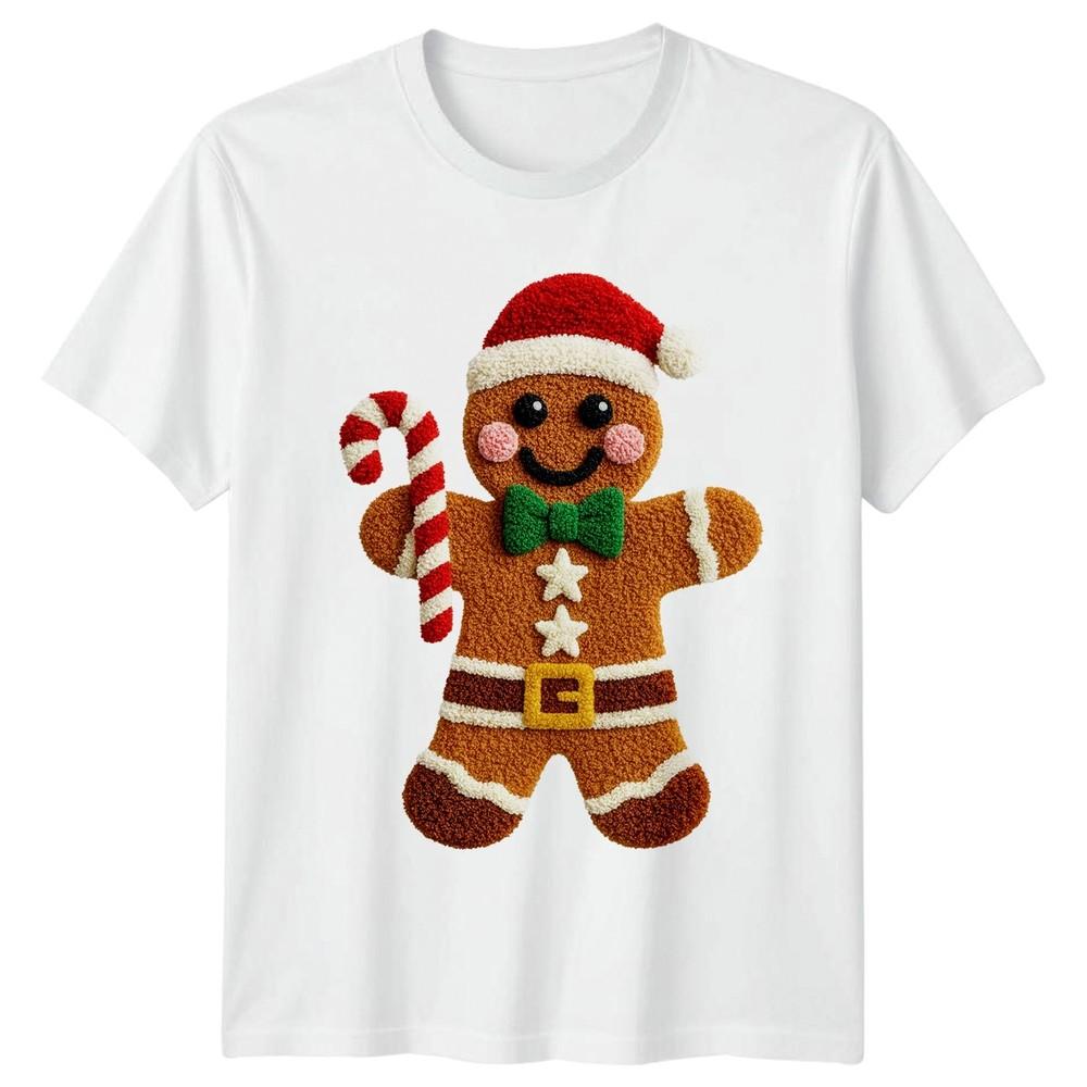Gingerbread Unisex Christmas Holiday Unisexs TShirt Unisexs Tee Graphic Top S