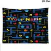 Pac-Man Custom Name Wall Tapestry Aesthetic Wall Hanging Printed Fabric Blanket Decorative Tapestries for Bedroom Living Room Home Decor