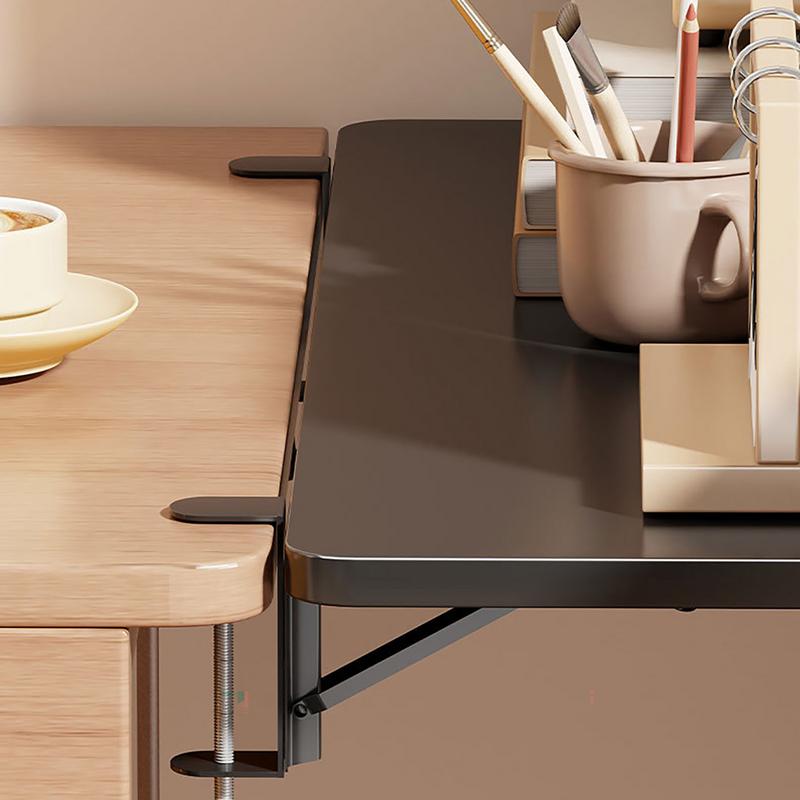 Table Extender for Desk Table Mount Arm Wrist Rest Shelf Foldable Elbow Arm Support Clamp-On Computer Keyboard Tray for Home