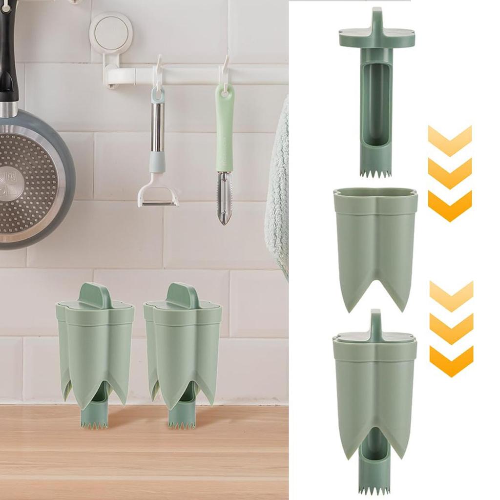 2-in-1 Pepper Corer Seed Remover Multifunctional Vegetable Coring Tool Twist Seed Remover for Jalapeno Cucumber Tomato Fruit