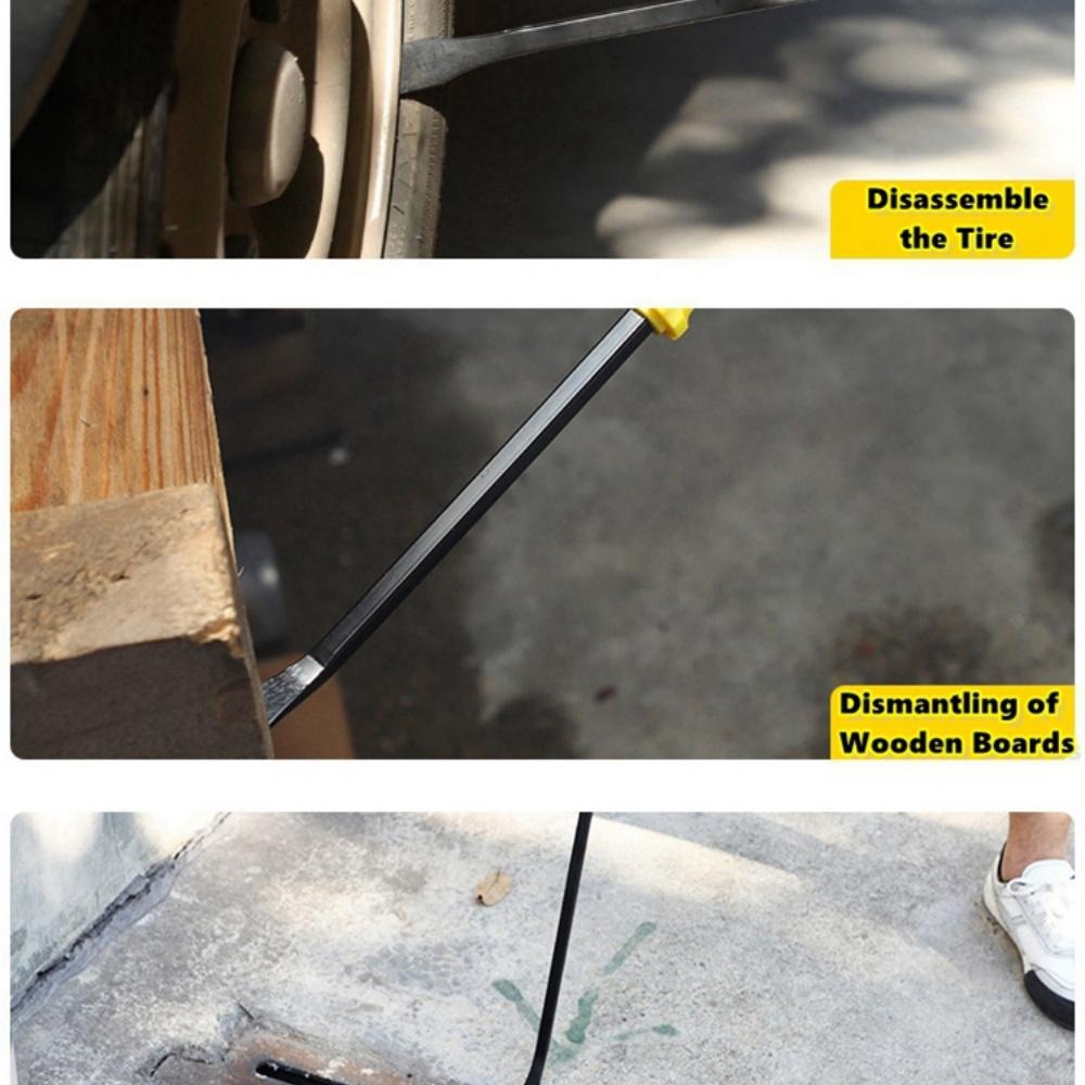 Multi-Function Long Pry Bar 8 11 18 11 inch Motorcycle Tire Crowbar Strike Cap Nail Puller Heavy Duty Car Repair Hand Tools CV-R