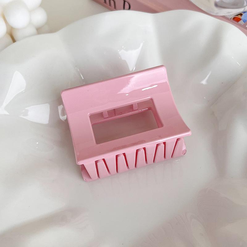 UXSL New Sweet Pink Series Hair Claw Acrylic Hairpin Geometry Barrette Crab Hair Clips Headwear for Womens Girl Hair Accessories