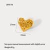 European and American ins plated 18K gold stainless steel starfish dragonfly geometric opening ring exaggerated design waterproof ring female