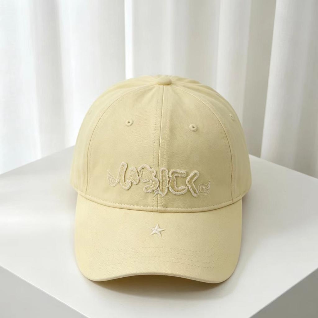 Trendy cool wear, spring and summer new products, embroidered letters, baseball cap, personalized peaked cap, sunscreen, sunshade, versatile