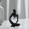 Abstract Thinker Statue Collectible Ornament for Living Room Desk Decoration