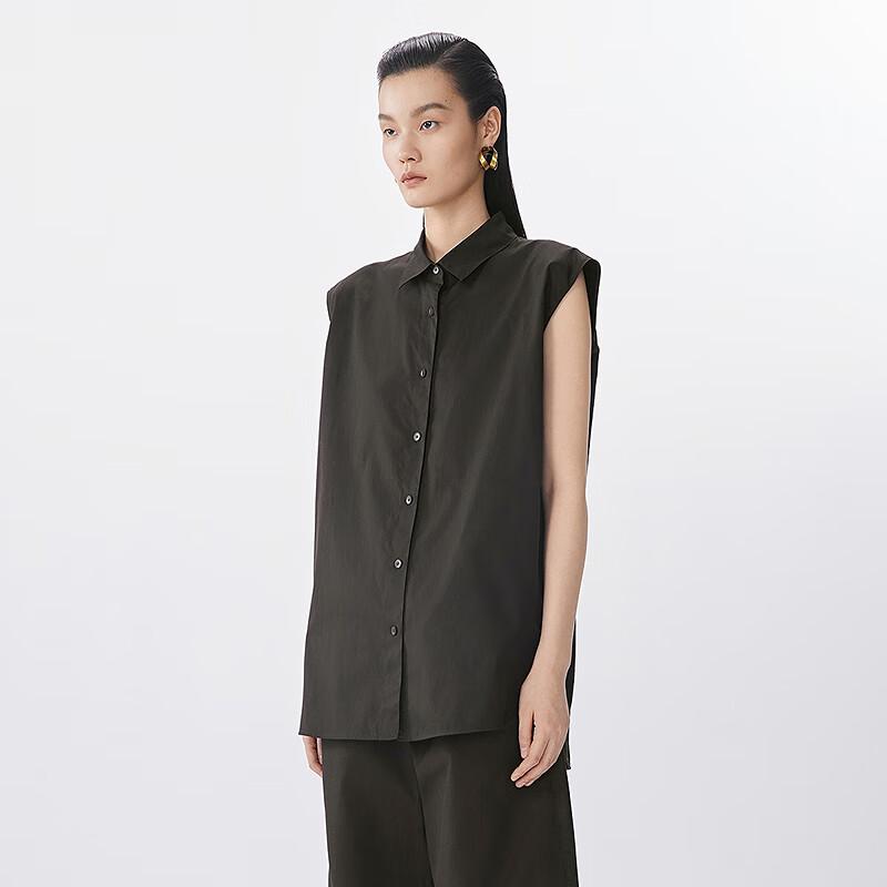 JNBY Women's Loose Sleeveless Collared Shirt