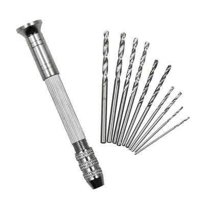 Mini Hand Drill Woodworking Tools Drilling Rotary Tool Manual Twist Drill Bit Watchmaker Pin Vice Watch Repair Tool