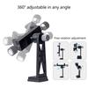 Cellphone Tripod Mount, Smartphone Tripod Mount Adapter Aluminum with Cold Shoe, 360 Cellphone Stand Holder Clamp